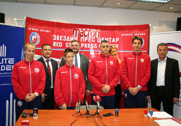 Makron uz Vaterpolo i Džudo klub Crvena zvezda 