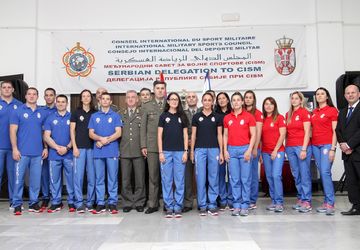 Andrea Stojadinov i Bojan Došen na vojnom SP u Brazilu 