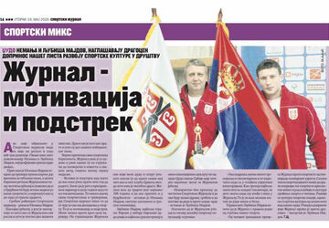Nemanja i Ljubiša Majdov čestitali rođendan Sportskom Žurnalu 