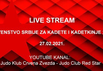 Prvenstvo Srbije za kadete -LIVE STREAM 