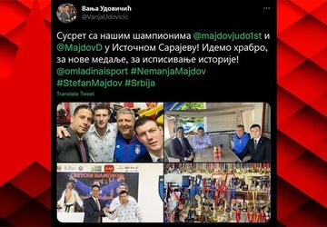 Ministar  Vanja Udovičić posetio porodicu Majdov 