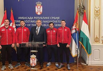 Ivan Todorov ugostio srpske reprezentativce u Budimpešti 
