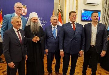 Uprava DŽK Crvena zvezda uz Patrijarha u Budimpešti 
