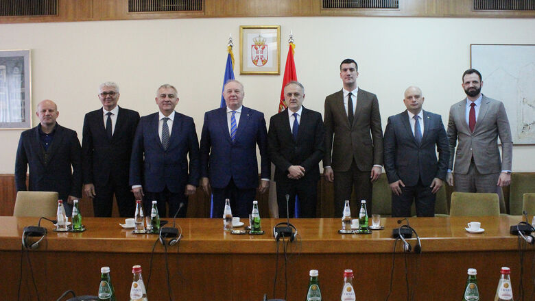 ​Ministar Gajić ugostio predsednika Evropske džudo unije dr Lasla Tota